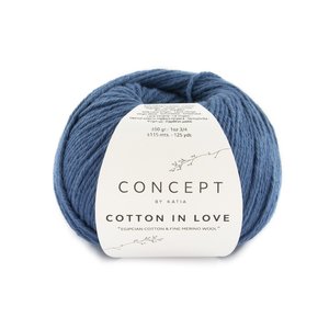 Cotton in Love nr.63 Kleur: Blauw-Groenblauw