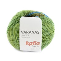 Katia Varanasi nr.306 Kleur: Medium oranje-Groen-Rood-Geel