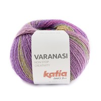 Katia Varanasi nr.307 Kleur: Parelmoer-lichtviolet-Blauwgroen