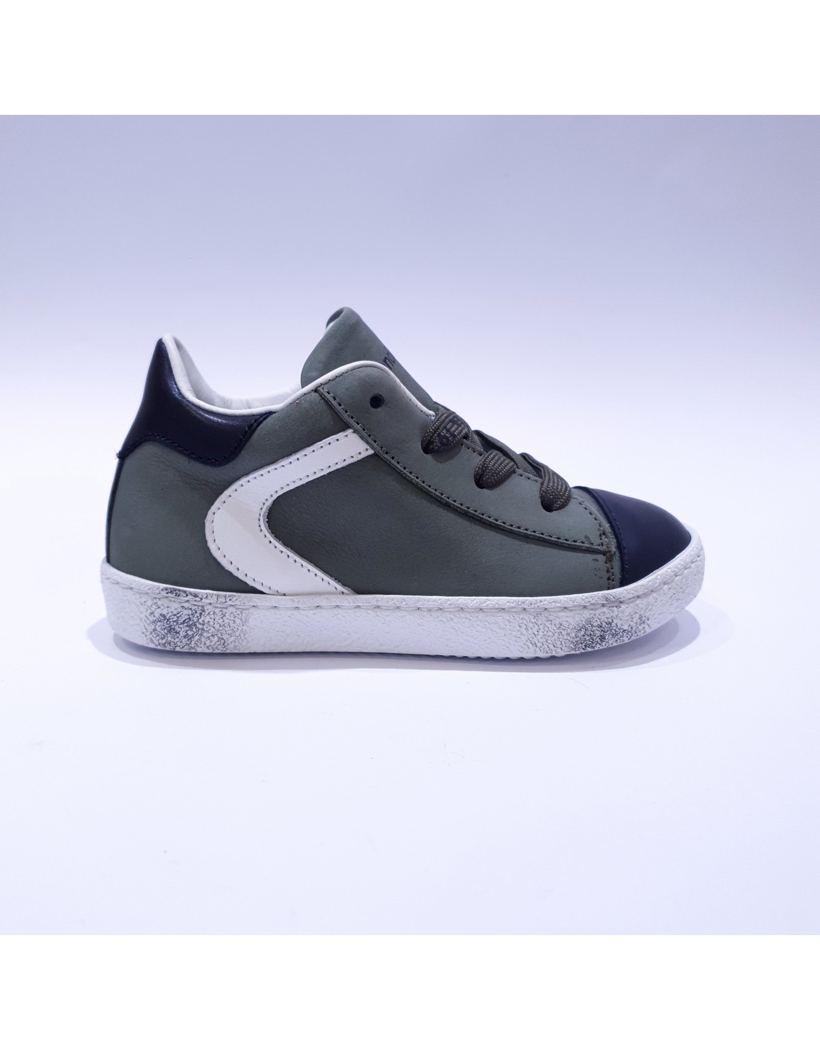 sneaker hoog kaki/zwart - De Gele Veter