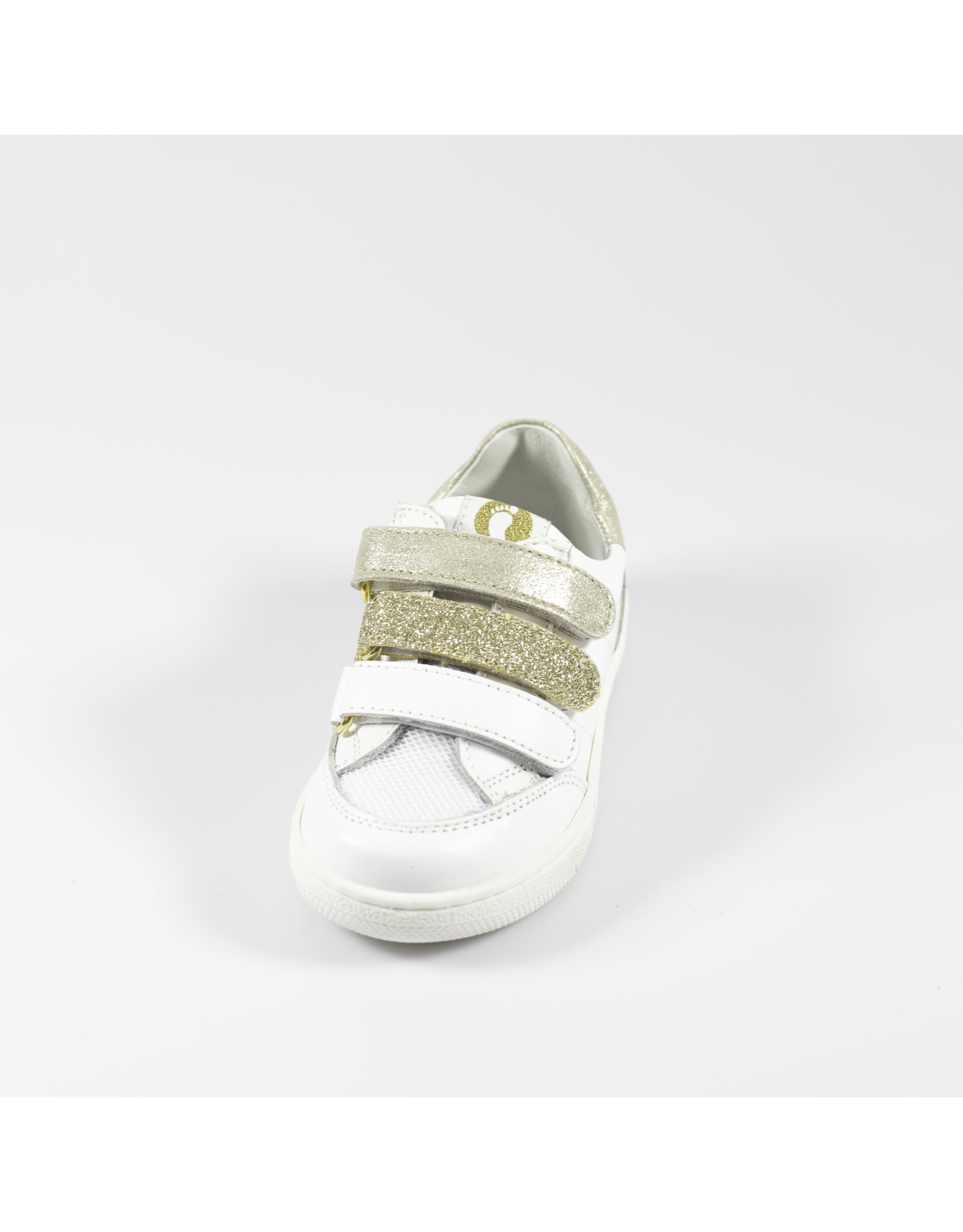 Walkey sneaker wit/platinum velcro