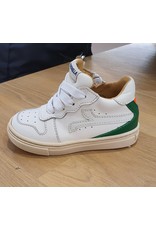 Rondinella sneaker wit / groene hiel