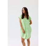 Free/quent Linnen zomer jurk, frisse print - freequent fasion - laaste in stock