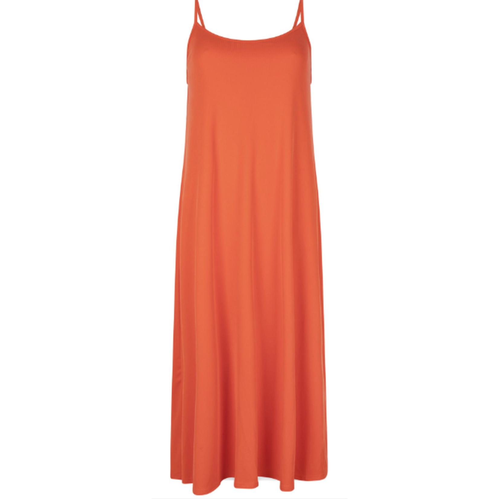 Ydence Koraal rode maxi dress voor de zomer - ook in een mooie print