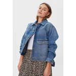 Free/quent Jeans jacket - Medium Blue & oversized - Freequent Fashion (allerlaatste in stock,XS)