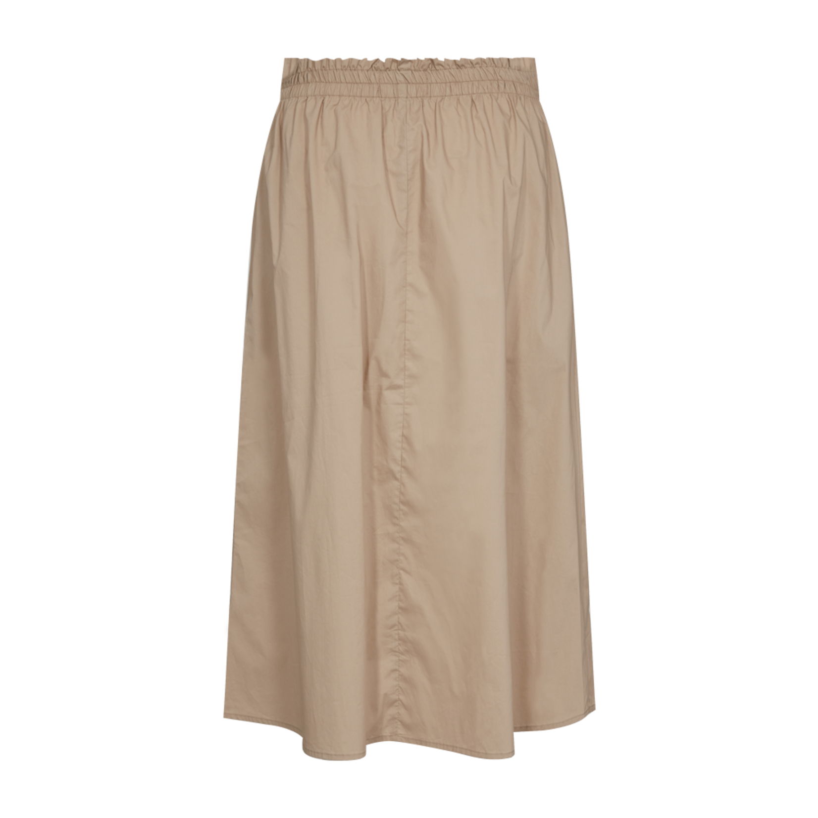 Free/quent Leuke midi rok, zacht zandkleur - met zakjes - katoen