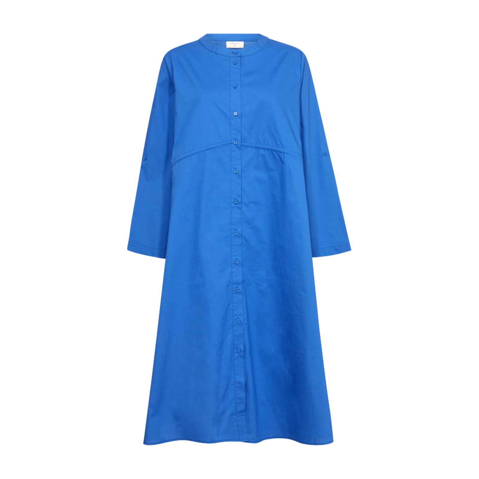 Free/quent Deze katoenen jurk zal je doen stralen - in dat prachtig blauw