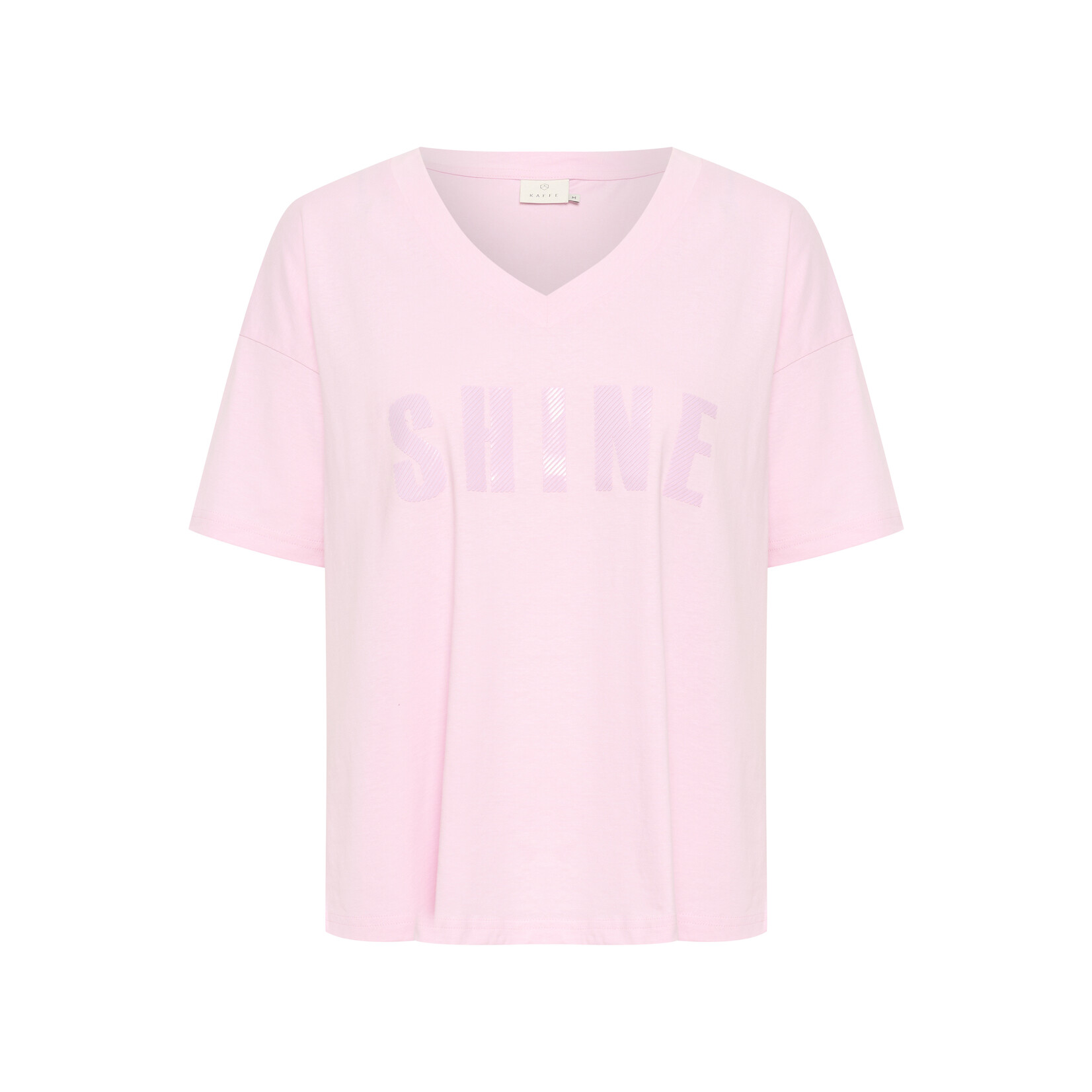 Free/quent Shine in deze tshirt, zacht roze