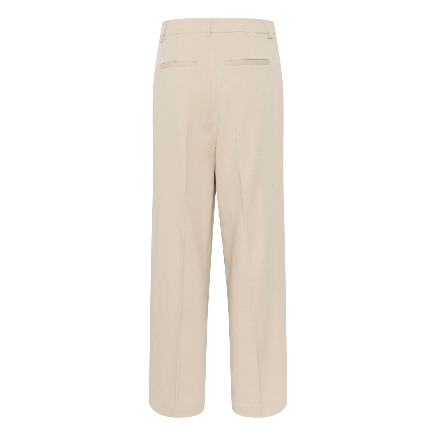 Kaffe Clothing Losvallende broek met brede pijpen, beige