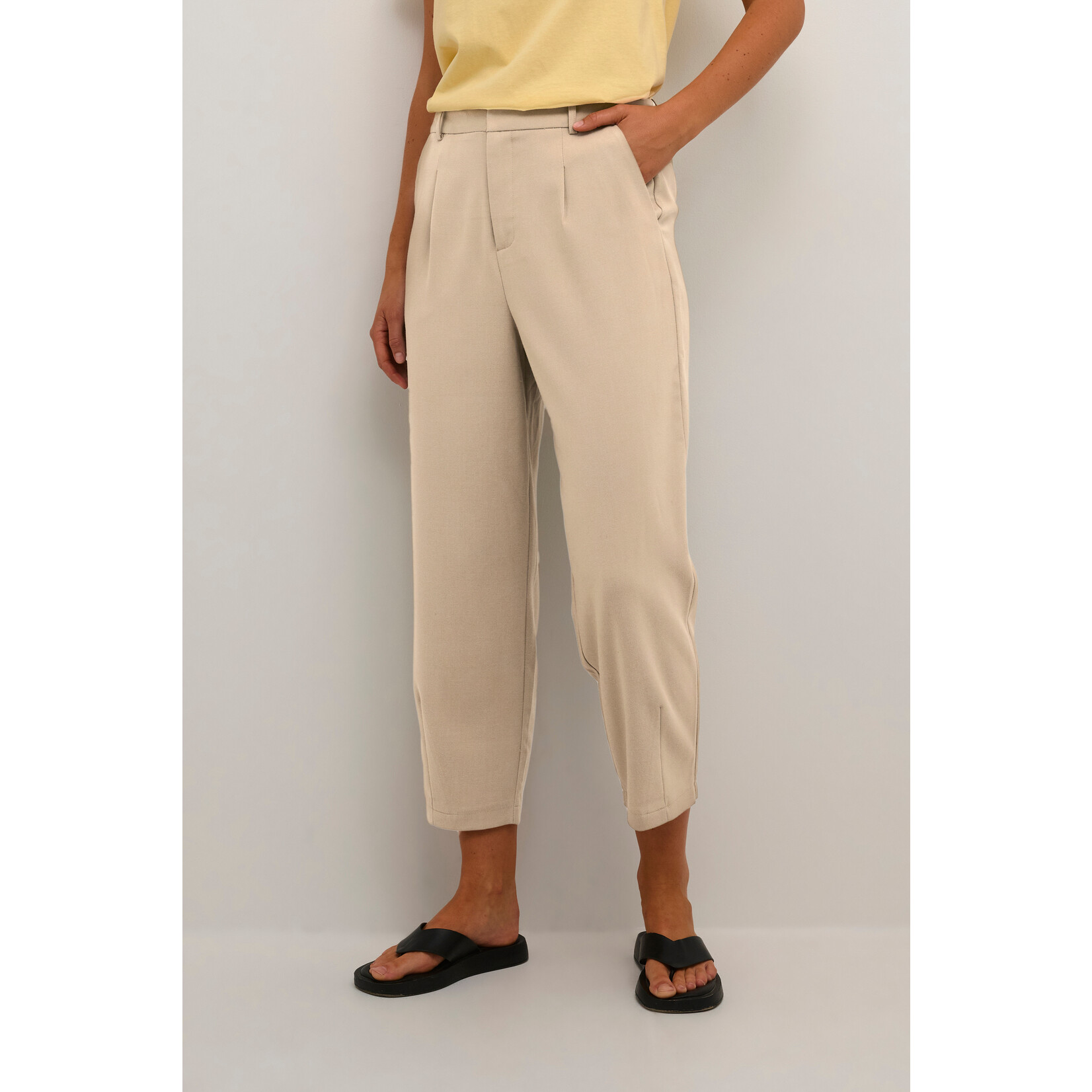 Kaffe Clothing Leuke chino pants, beige en in solden