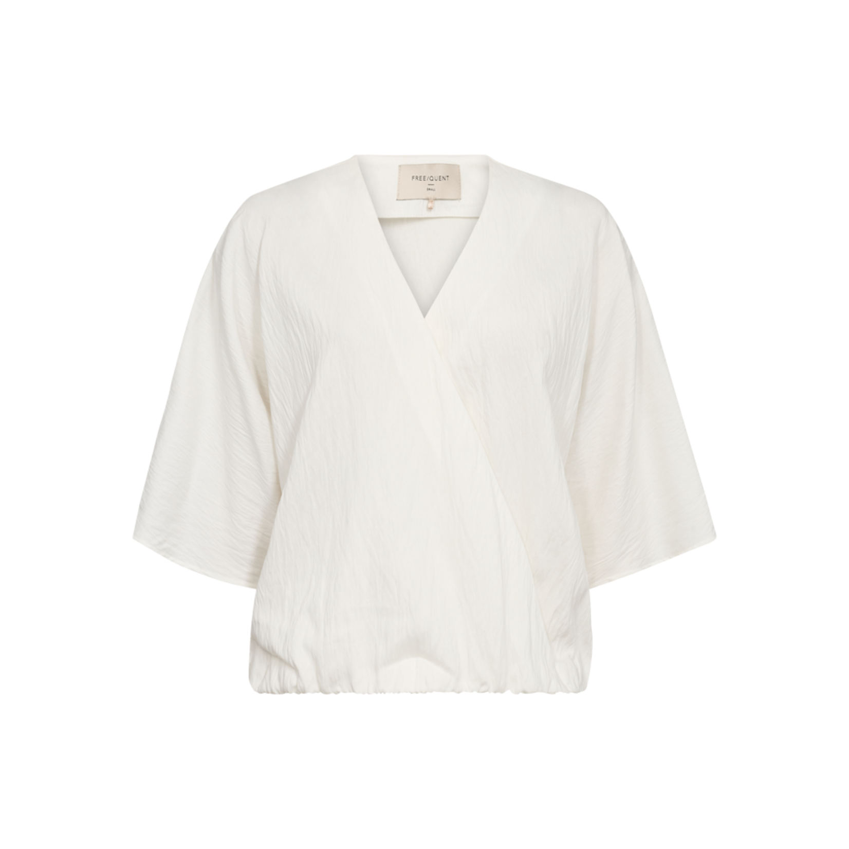 Free/quent Leuke witte blouse, met toffe mouwen en snit