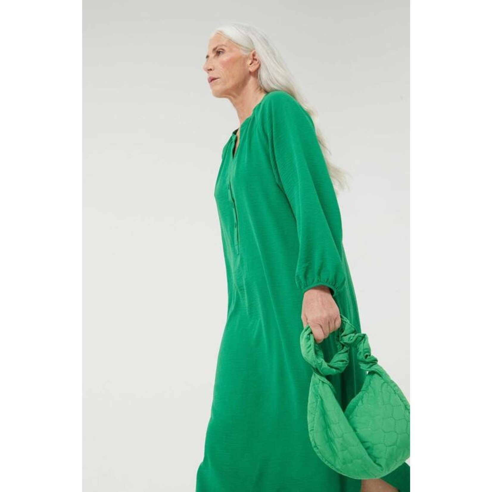 Compania Fantastica Lange groene tuniek jurk - oversized