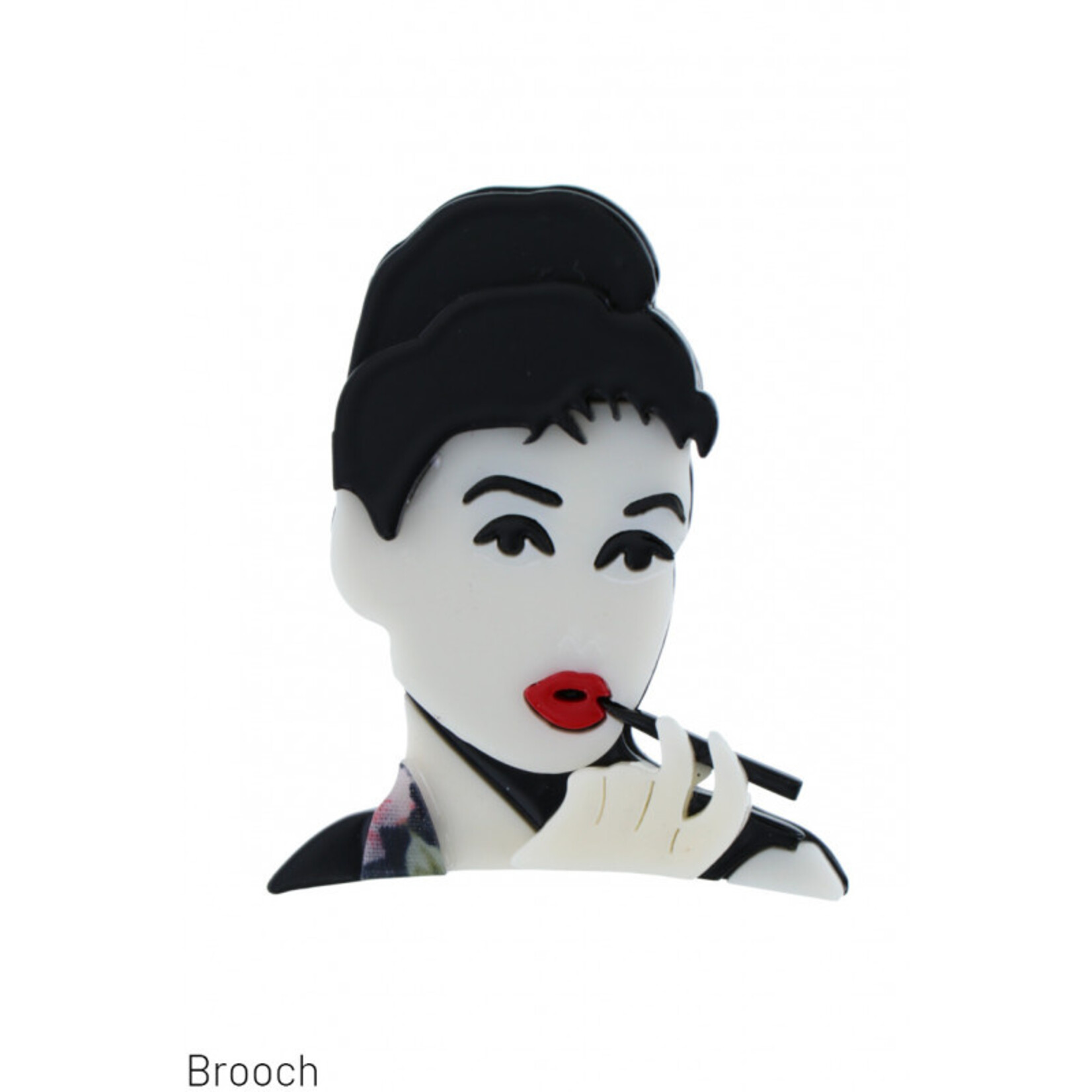 Access Broche - in resin - Audrey Hepburn