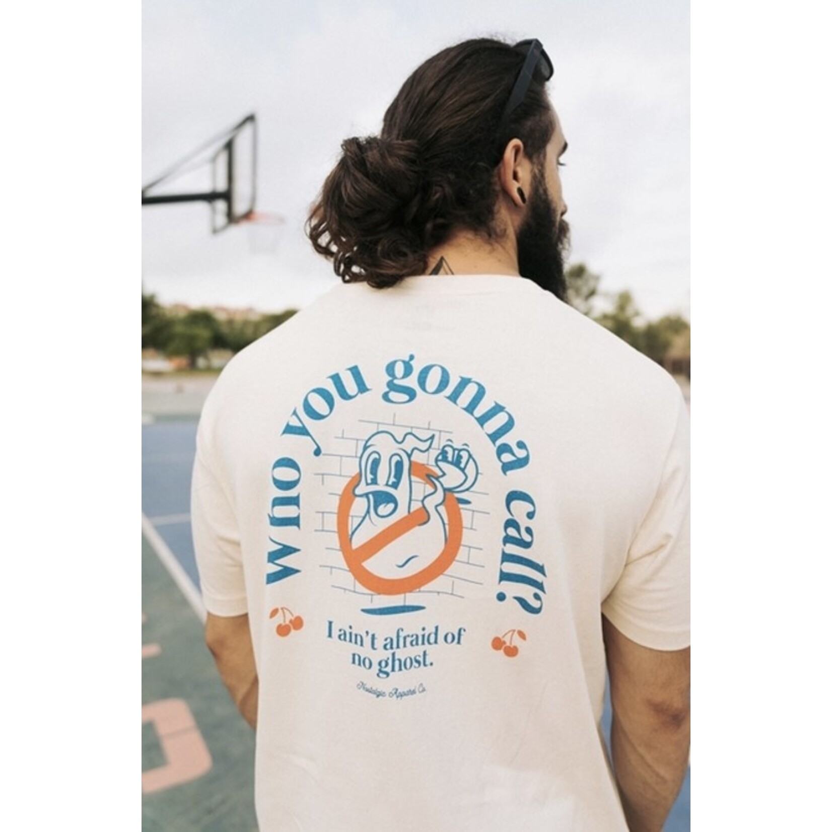 Nostalgic Apparel Who you gonna call?! Tshirt met spook - nostalgisch