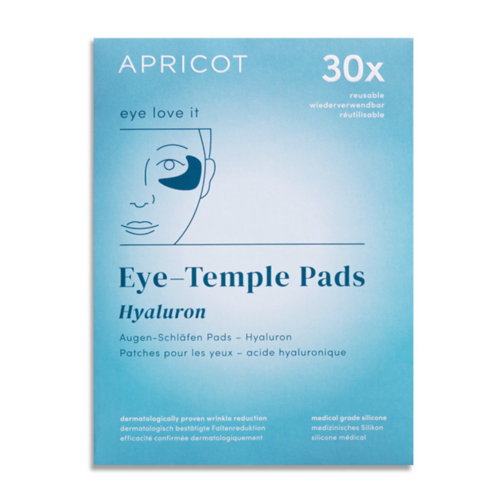 Apricot APRICOT herbruikbare oog en tempel met hyaluronpads