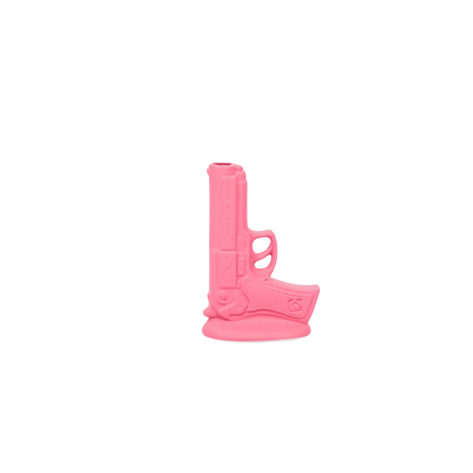 HouseVitamin Vaas - Gun - Keramiek - Neon Roze - 15x9x23cm