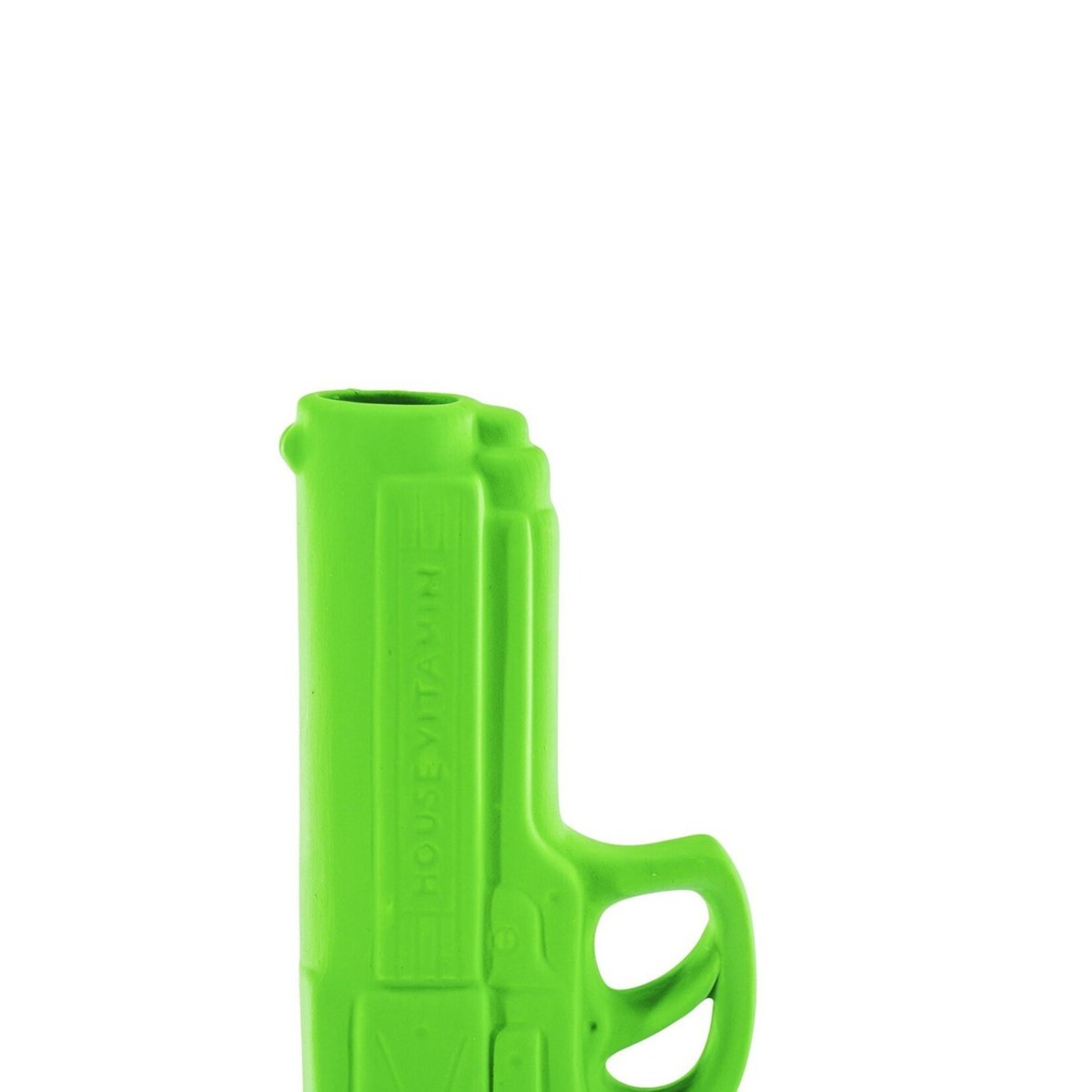 HouseVitamin Vaas - Gun - Ceramics - Neon Green - 15x9x23cm