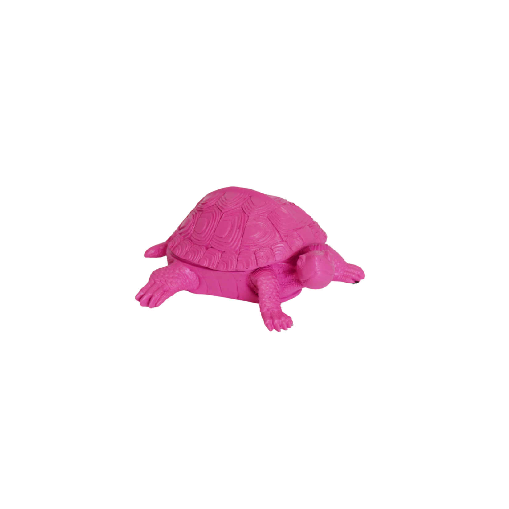 HouseVitamin Schildpaddoos - Polyresin - Neon Roze - 15,5x13,5x7,5cm