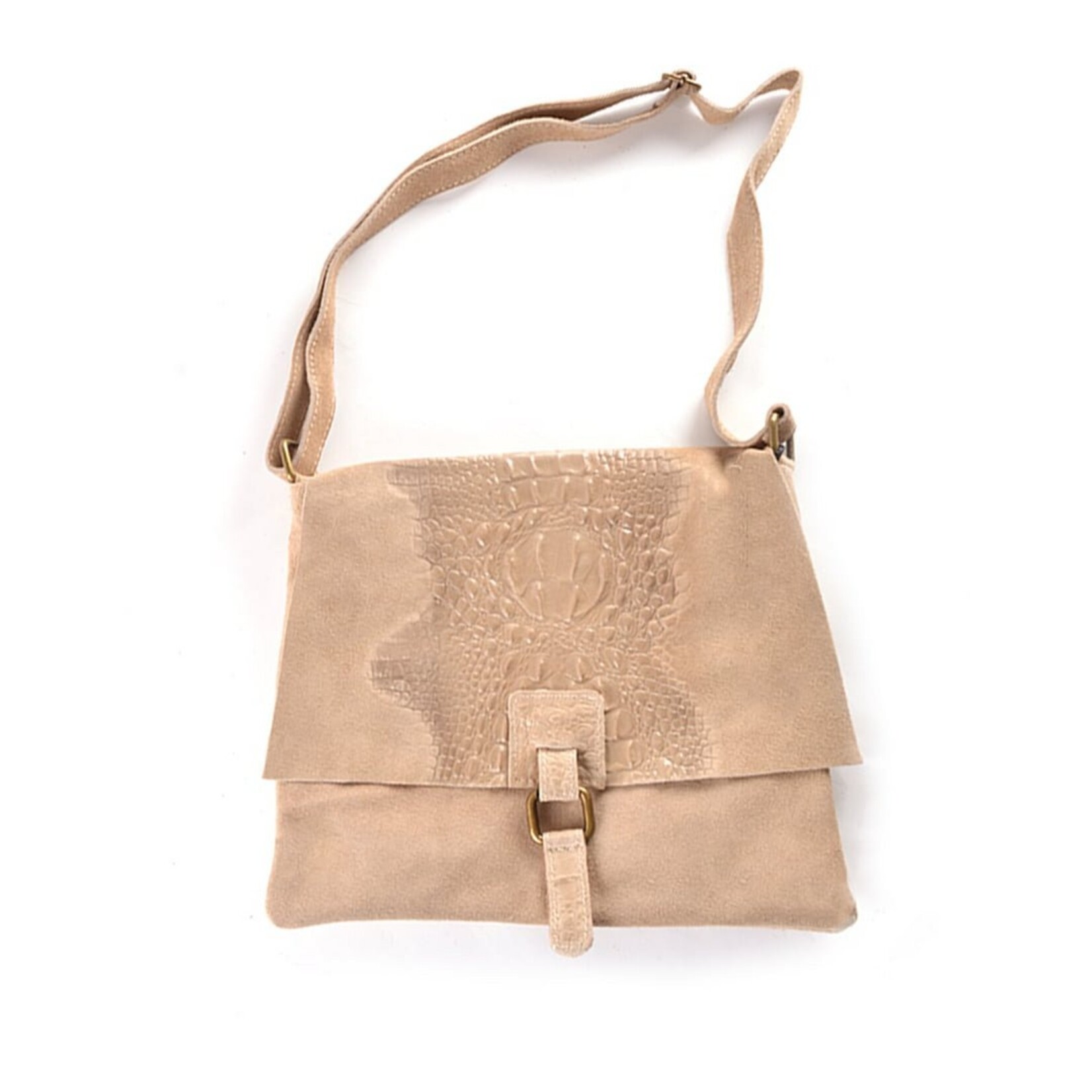 Giuliano Mode Suede kroko schoudertas