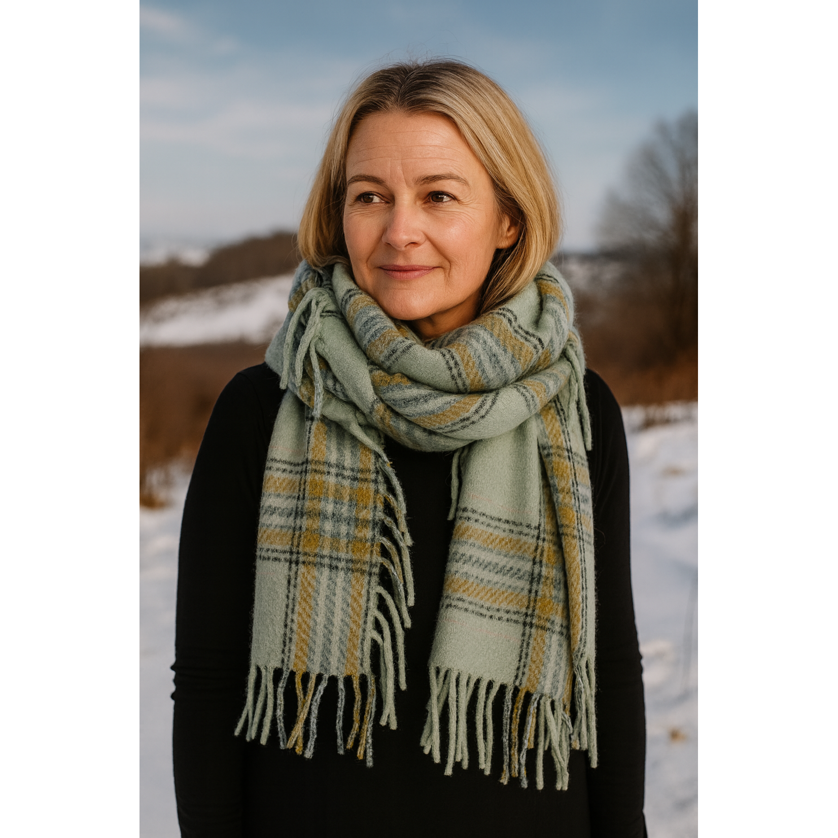 Dodi Leuke groene sjaal