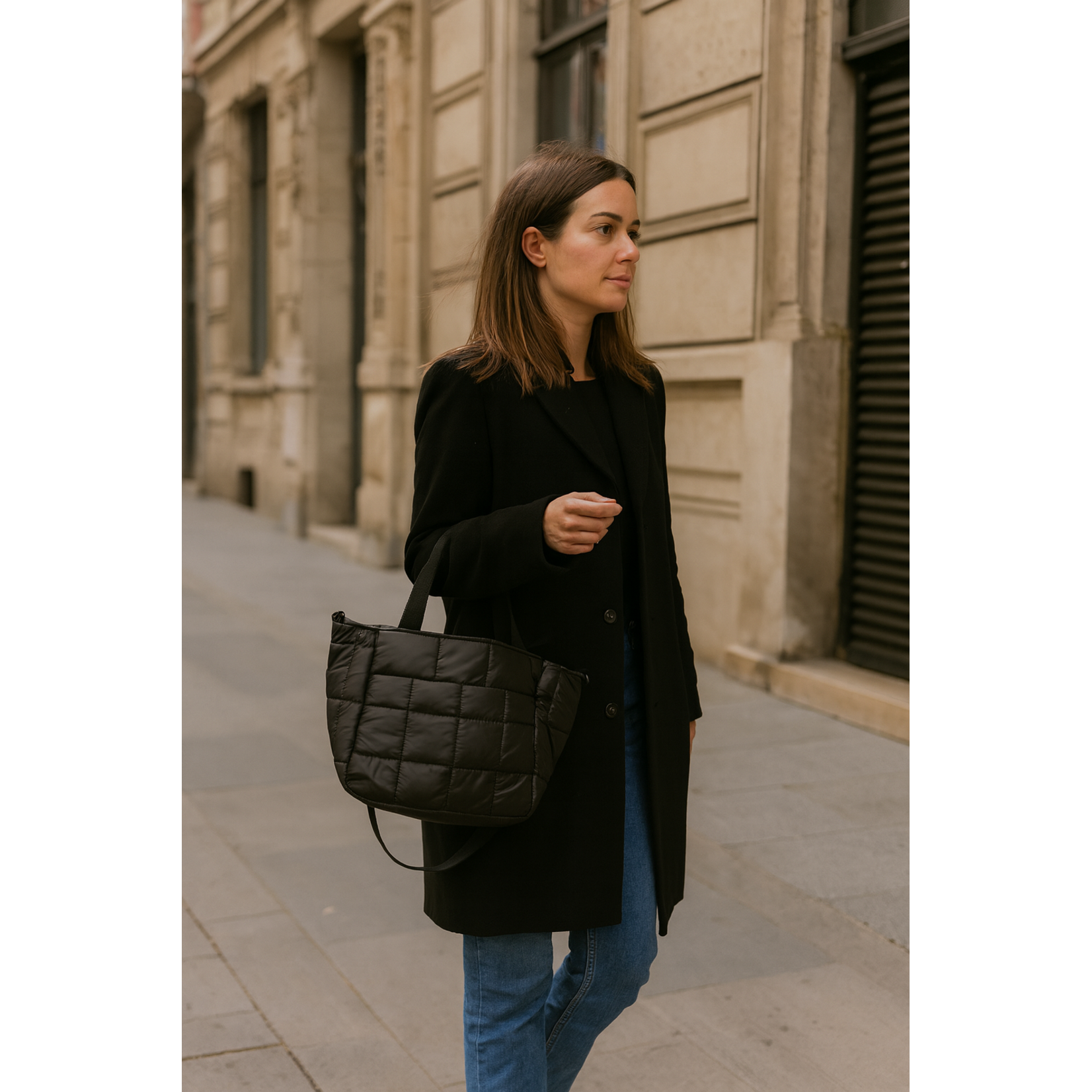 Dodi Leuke puffy tas - zwart