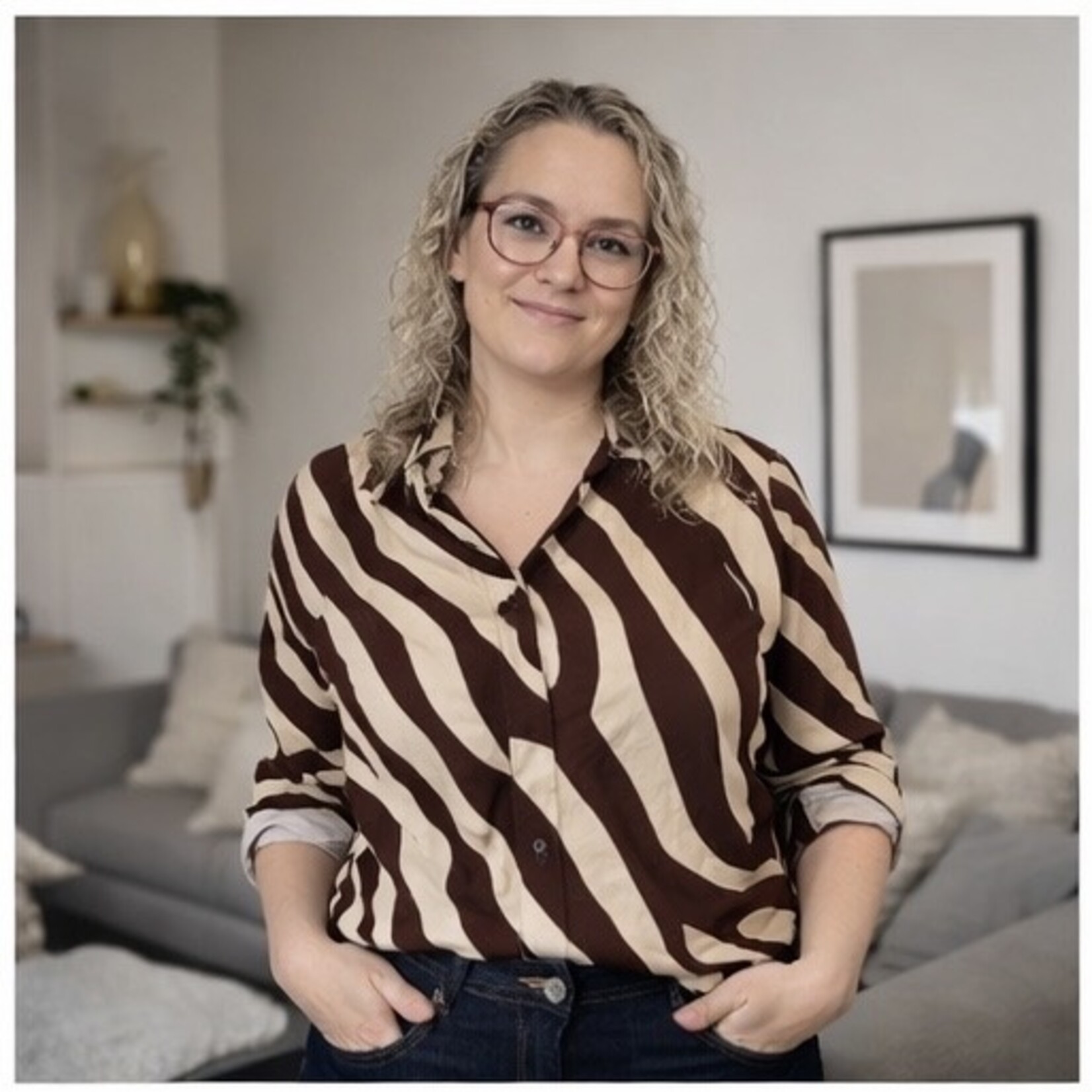 Malibu Leuke blouse, met warme print