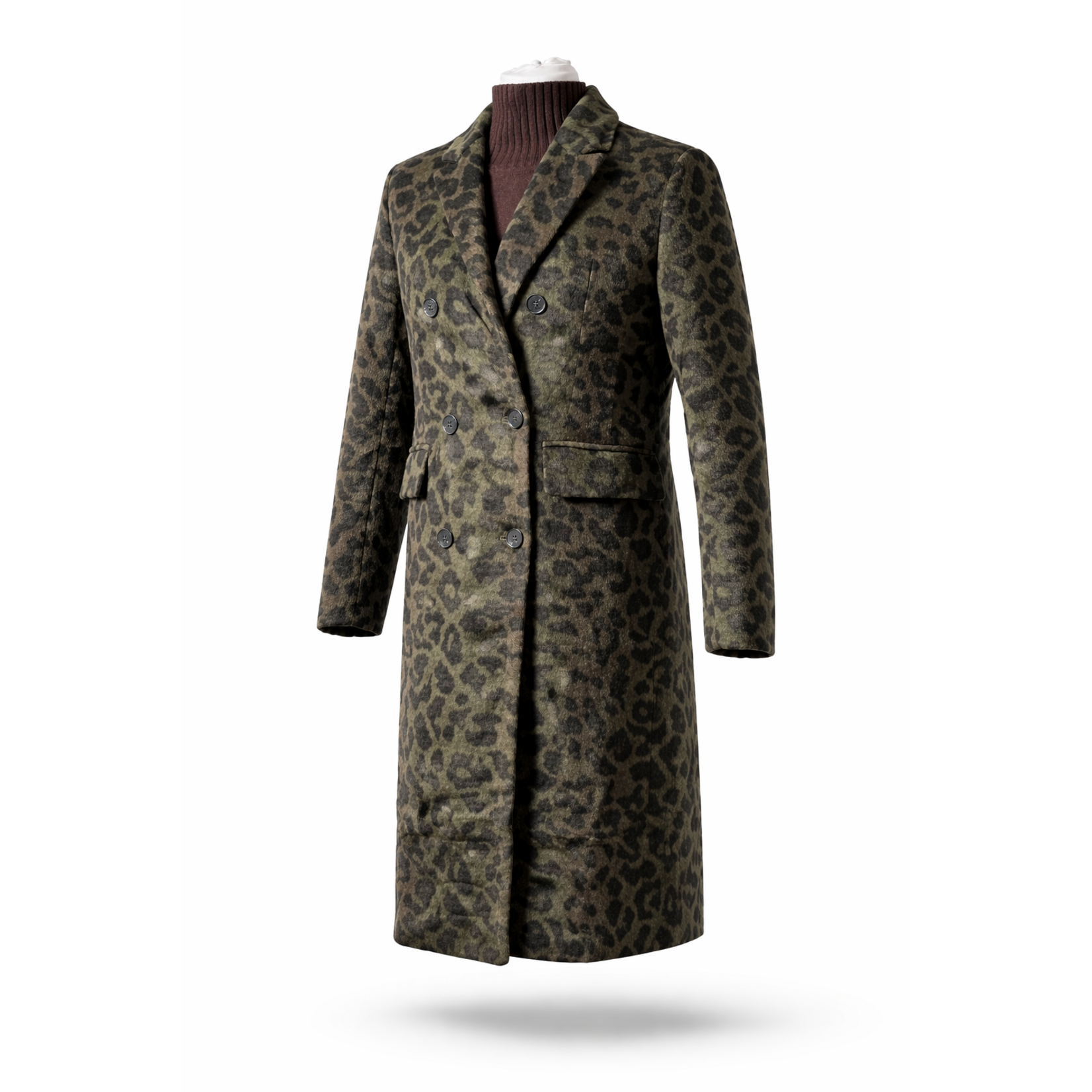 Malibu Leuke winterjas, met toffe print in een warm kleur