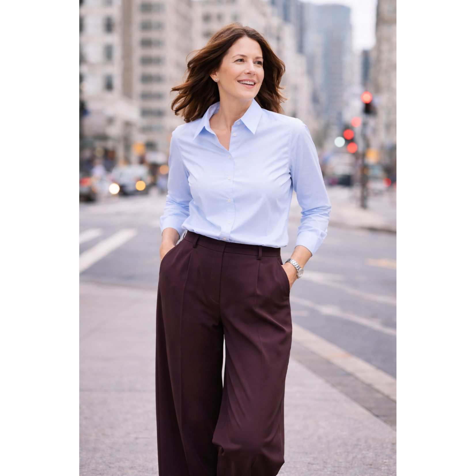 Sweewë Licht blauw hemd