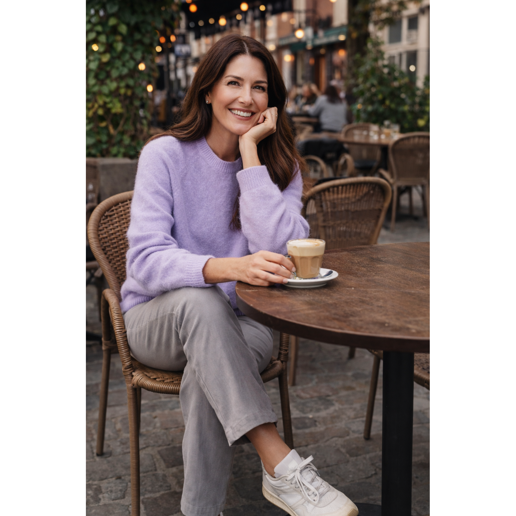 Kosto Fashion Lavendel kleurige pull - lichte mohair - Madame She She