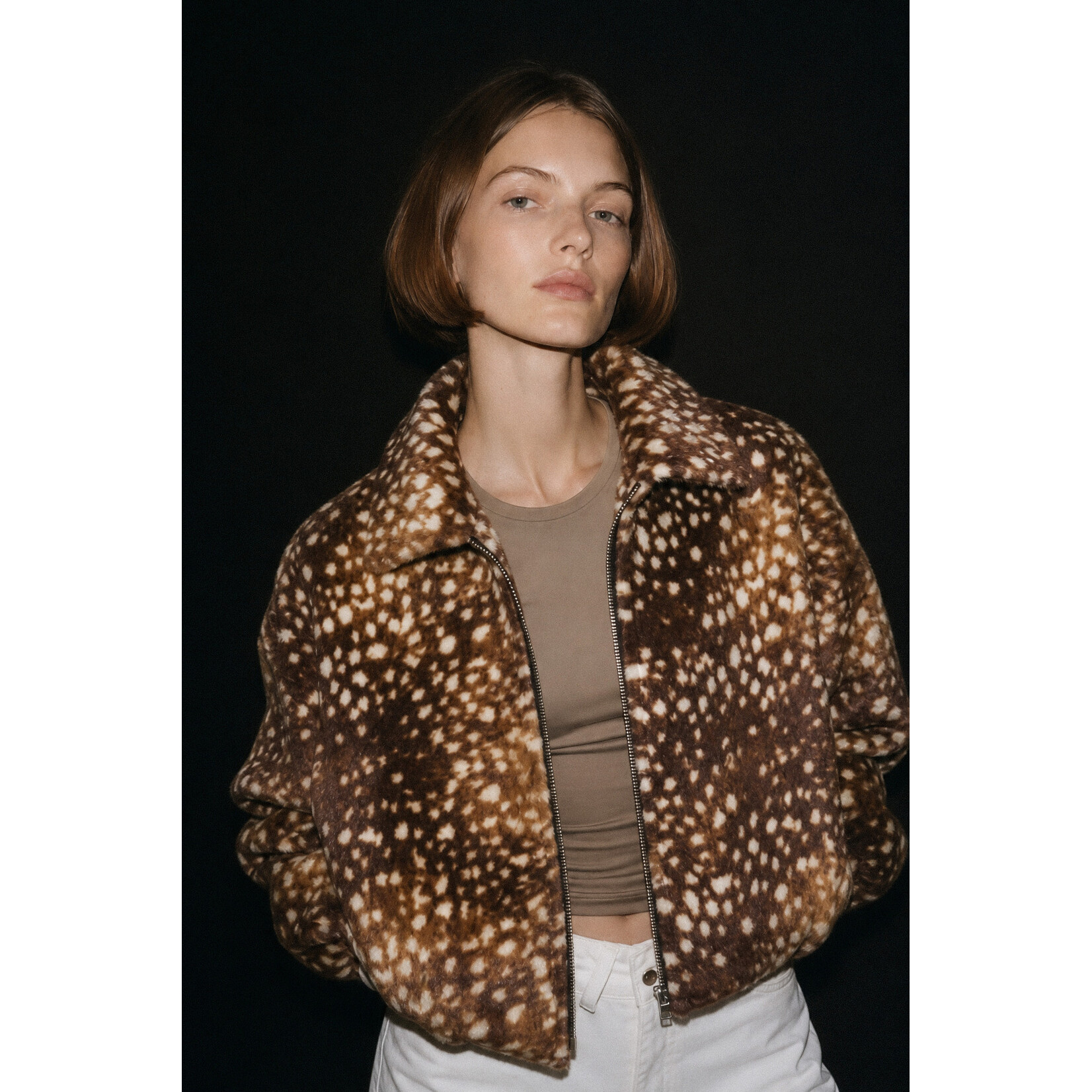 Lumina De print van het jaar! Ree of bambi - Bomberjacket - enkele items in stock