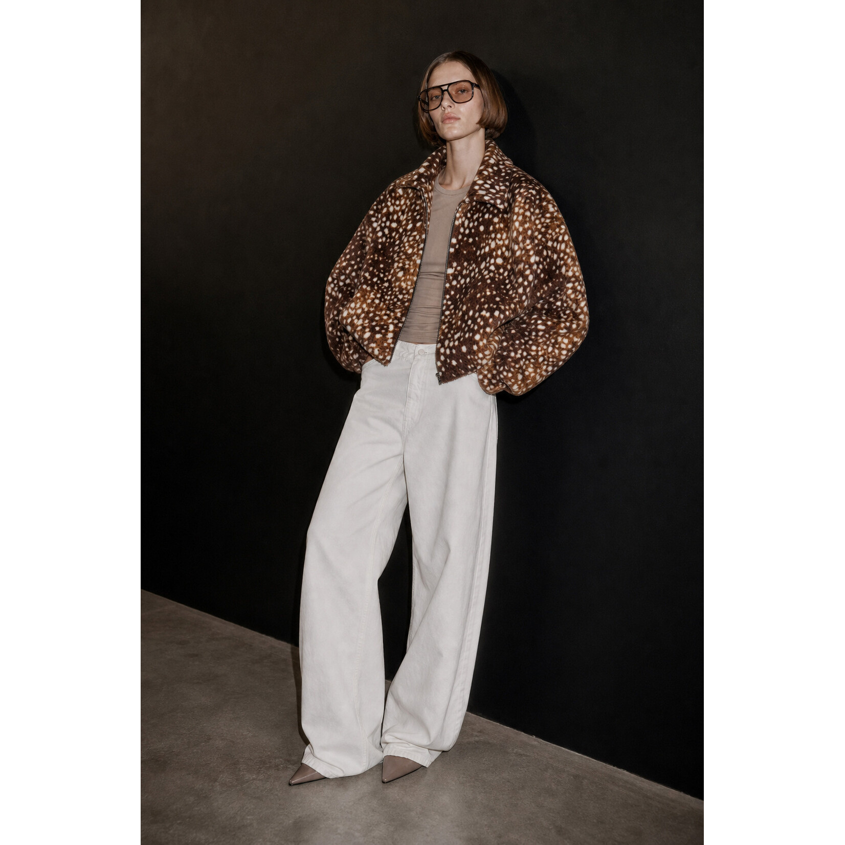 Lumina De print van het jaar! Ree of bambi - Bomberjacket - enkele items in stock