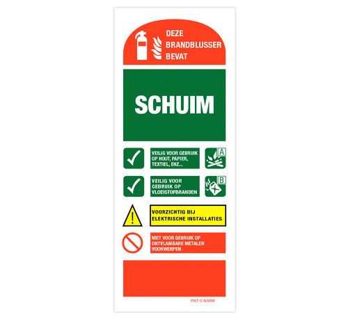 Pikt-o-Norm Gebuiksaanwijzing schuimblusser