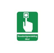 Pikt-o-Norm Noodknop deur sticker