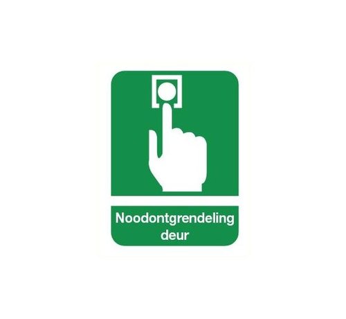 Pikt-o-Norm Noodknop deur sticker