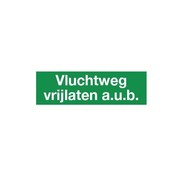 Pikt-o-Norm Vluchtweg vrijhouden sticker