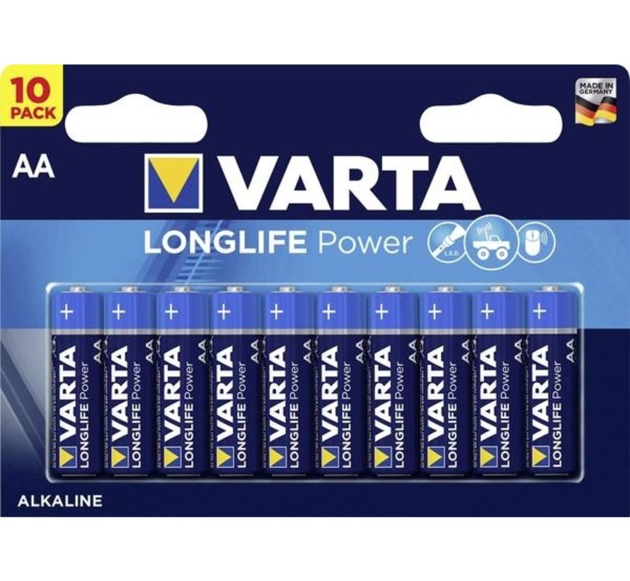 Varta Longlife Power Alkaline AA LR06 10 stuks