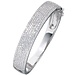 Aurora Patina Silver bracelet zirconia 12 mm wide