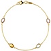 Aurora Patina Gold bracelet gemstones 19 cm
