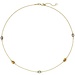 Aurora Patina Gold necklace gemstones 45 cm