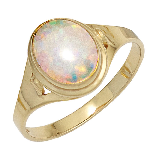 Aurora Patina Golden ring opal