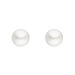 Aurora Patina Silver earstuds with freshwater pearls 3 mm