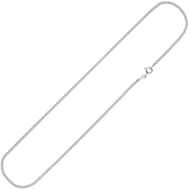 Chain Necklace 8 Ct 333 White Gold With A Length Of 50 Cm Aurora Patina Modern Jewellery Chain Necklace 8 Ct 333 White Gold With A Length Of 50 Cm Aurora Patina Modern Jewellery