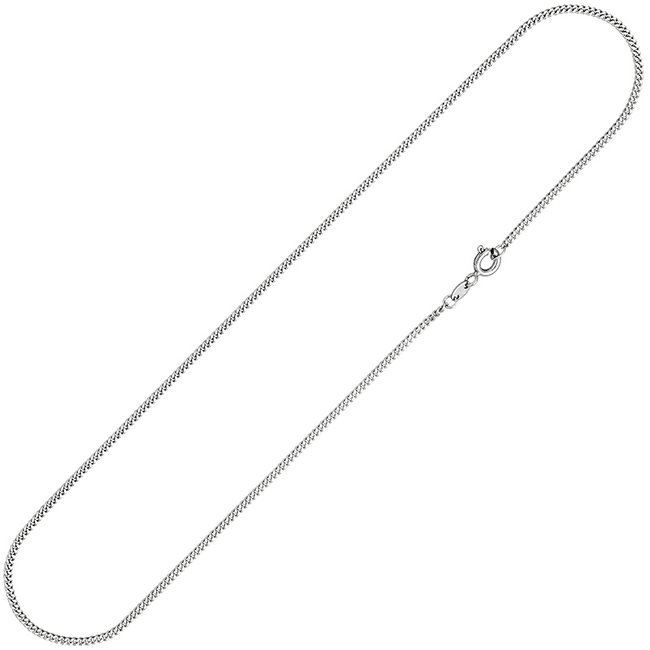 Chain necklace 14 ct. 585 white gold 