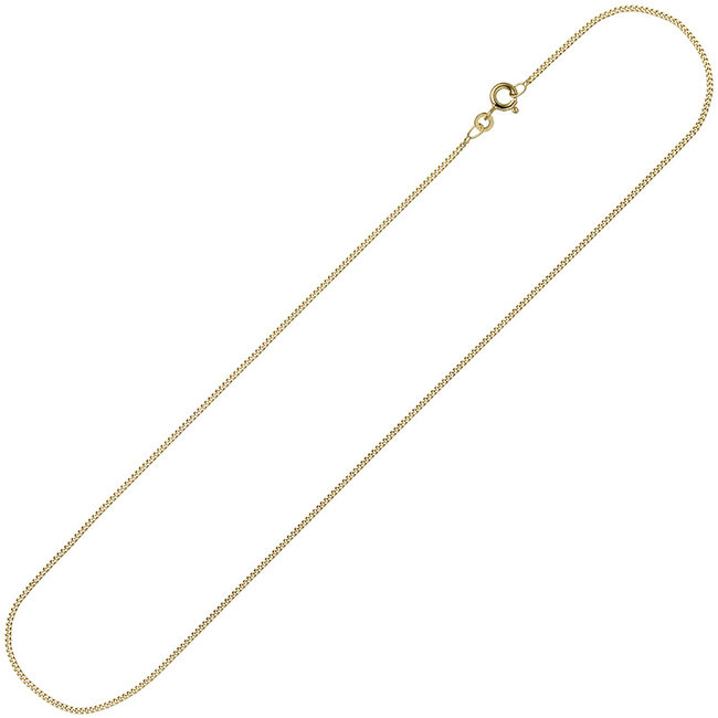 Gouden halsketting 8 kt. 333 met gourmet schakels lengte 50 cm diam. 1,3 mm