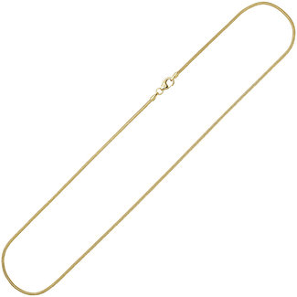 Aurora Patina Snake necklace gold 8 ct. 42 cm Ø 1.4 mm