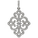 Aurora Patina Silver pendant with zirconias