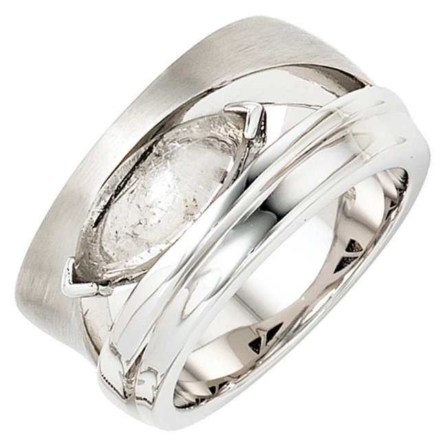 Aurora Patina Sterling silver ring with tourmaline quartz