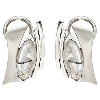 Aurora Patina Silver earstuds with tourmaline quartz
