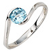 Aurora Patina White gold ring blue topaz