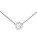 Aurora Patina Silver necklace with 17 zirconias